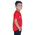 Kid Kupboard Solid Cotton Boys T-Shirt {Regular-Fit, Half-Sleeves, Red}