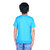 Kid Kupboard Solid Cotton Boys T-Shirt {Regular-Fit, Half-Sleeves, Light Blue}
