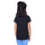 Kid Kupboard Solid Cotton Girls T-Shirt {Regular-Fit, Half-Sleeves, Black}