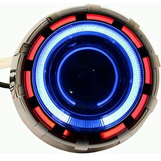 Gate 7 LED Universal Headlight Projector Light with DRL for for Bikes (Pack of 1)