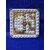 VSP VASTU SAMADHAN - 84 PYRA OM MINI GOLDEN / WHITE Miracle Pyramid Plate for ENHANCES Positive Energy