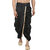 DISONE Black Silk Dhoti for Men with Allover Border