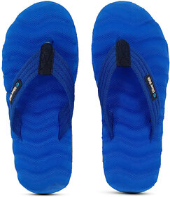 OLIVER WALK TRENDING ZIK-ZAK SLIPPER FOR MEN - BLUE