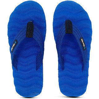 OLIVER WALK TRENDING ZIK-ZAK SLIPPER FOR MEN - BLUE