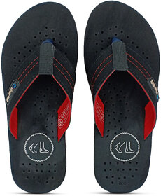 OLIVER WALK A SPECIAL DOT SPOTTED SLIPPER FOR MEN - BLACK