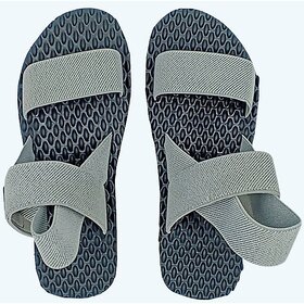 OLIVER WALK DR. ORTHO SANDAL FOR MEN - BLACK(GREY)