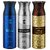 Ajmal Blu & Silver Shade & Wisal Dahab Deodorant Spray For Men 200ml each (Pack of 3 600ml) + 3 Parfum Testers Free