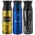 Ajmal Aurum & Blu & Carbon Deodorant Spray - For Men & Women (200 ml Pack of 3) + 1 Perfume Tester