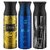Ajmal Aurum & Blu & Carbon Deodorant Spray - For Men & Women (200 ml Pack of 3) + 1 Perfume Tester