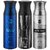 Ajmal Blu Carbon Silvershade Deodorant Spray - For Men 200 Ml Pack Of 3