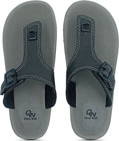 OLIVER WALK Eva Slipper For Men - Grey(Black)