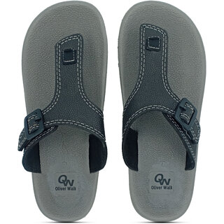 OLIVER WALK Eva Slipper For Men - Grey(Black)