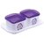 Trueware Daffodil Storage Container 500 Ml (Set Of 2 Pcs With Tray) Unbreakable Airtight Cookiesdryfruit Container Set For Serving-Purple