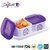 Trueware Daffodil Storage Container 500 Ml (Set Of 2 Pcs With Tray) Unbreakable Airtight Cookiesdryfruit Container Set For Serving-Purple