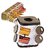 Trueware 360 Degree Revolving Spice Rack 8 In 1 Square Wooden Finish Plastic ContainerCondiment Set100Ml Each Spice Jar