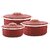 Trueware Regal Serving Casserole Set of 3 (1000+1500+2000 ml)Maroon Inner Stainless Steel