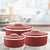 Trueware Regal Serving Casserole Set of 3 (1000+1500+2000 ml)Maroon Inner Stainless Steel