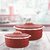 Trueware Regal Serving Casserole Set of 2 (1000+1500 ml)Maroon Inner Stainless Steel