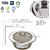 Trueware Zinna Serving Casserole Set 2000 ml Grey Stainless Steel