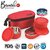 Trueware Brunch 2+1 Insulated Lunch Box with Stainless Steel InnerMicrowave Safe Containers3 Pack Tiffin Box for Office amp School Use- Red
