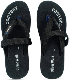 OLIVER WALK Slipper For Men - Black (Pack of 2)