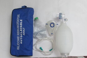 FAIRBIZPS Medical Rebreathing Bag/Ambu Bag for Adult  Kids  Silicone Reusable Oxygen Reservoir Bag for Hospital, Clini