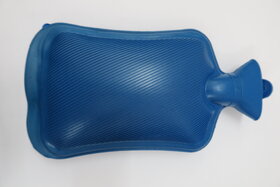 FAIRBIZPS Hot Water Bag for Pain Relief Large Capacity Manual Hot Water Bag for Back Pain, Period Pain, Neck (BLUE)