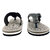 OLIVER WALK Convenient Flip Flop For Men - Grey(Black) (Pack of 2)