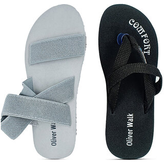 OLIVER WALK Men Flip Flop  Sandal Set (Pack of 2)