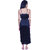 Nivcy Women Fashion Solid Satin Nightwear Black