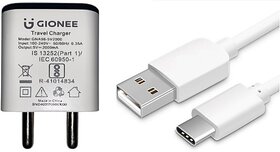 GIONEE GNA98-5V2000+GC1C 10 W 2 A Mobile Charger with Detachable Cable(White, White, Cable Included).
