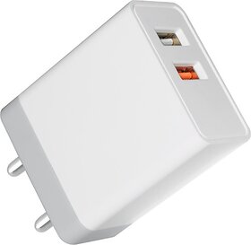 GIONEE GTDPCU30A 15 W 3 A Multiport Mobile Charger with Detachable Cable(White, Cable Included).