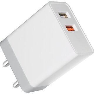 GIONEE GTDPCU30A 15 W 3 A Multiport Mobile Charger with Detachable Cable(White, Cable Included).