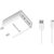 GIONEE GN GGDPUC24A CHARGER 2.4 A Multiport Mobile Charger with Detachable Cable(White).