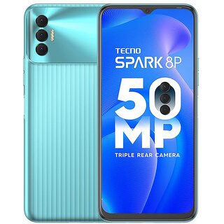 Tecno Spark 8P (Turquoise Cyan 4GB RAM 64GB Storage)| 50MP SuperNight Camera | Upto 7GB RAM with Memory Fusion | 6.6 FHD+ Display | Helio G85 Gaming Processor | 18W Flash Charger