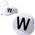 WHITE--cap-W
