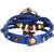 Mettle ITC-AW-Round-dimand-Rakhi-BLU dimand Fancy Leather Hand Knit Vintage Watches Dress Bracelet Women Girls Watch