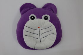 FAIRBIZPS Pillow for New Born Baby, Ideal for Round Head Shaping with Foam Cotton Cover for 0 - 12 months Violet