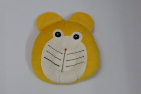 FAIRBIZPS Pillow for New Born Baby, Ideal for Round Head Shaping with Foam Cotton Cover for 0 - 12 months (YELLOW)