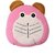 FAIRBIZPS Pillow New Born Baby, Ideal for Round Head Shaping with Foam Cotton0 - 12 months (PINK FACE WITH BROWN EARS)