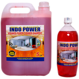 INDOPOWER ACc113-ADVANCE FLOOR CLEANER SHAMPOO ROSE (1ltr.+ 5ltr.) COMBO PACK