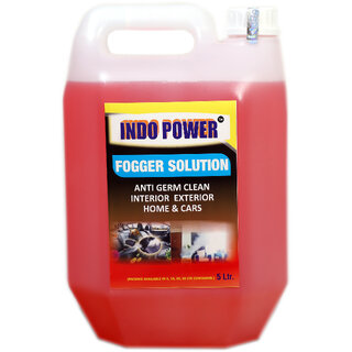INDOPOWER ACc154-FOGGER SOLUTION Anti Germ Clean (Interior Exterior  Home & Cars )  5ltr.