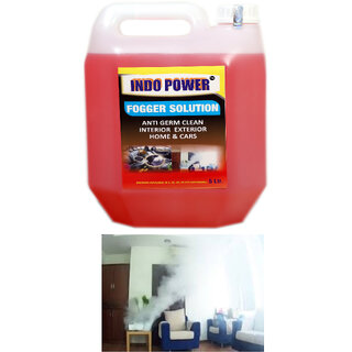 INDOPOWER ACc156-FOGGER SOLUTION Anti Germ Clean (Interior Exterior  Home & Cars )  5ltr.