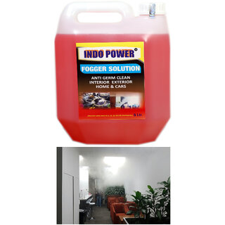 INDOPOWER ACc157-FOGGER SOLUTION Anti Germ Clean (Interior Exterior  Home & Cars )  5ltr.