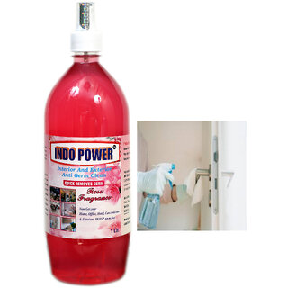 INDOPOWER ACc164-Disinfectant Sanitizer Spray ANTI GERM CLEAN (QUICK REMOVES GERM) ROSE  1ltr.