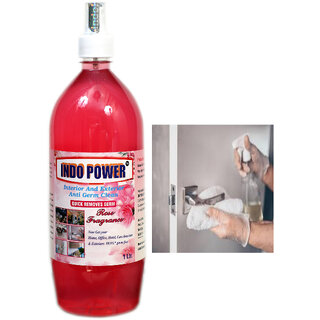 INDOPOWER ACc166-Disinfectant Sanitizer Spray ANTI GERM CLEAN (QUICK REMOVES GERM) ROSE  1ltr.
