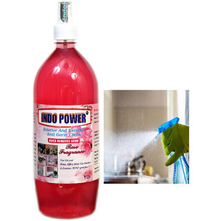 INDOPOWER ACc169-Disinfectant Sanitizer Spray ANTI GERM CLEAN (QUICK REMOVES GERM) ROSE  1ltr.