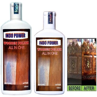 INDOPOWER ACc319-Wooden polish All In One 100ml+200ml.