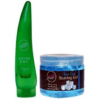 INDOPOWER ADd281-ALOE VERA GEL 150ml. + AQUA COOL SHAVING GEL 200g.