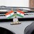 love4ride Imported Indian Flag with Clock for Office Home and Car dashboard
